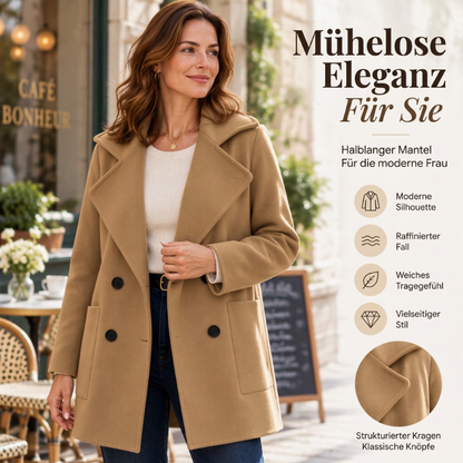 📢📢50%Rabatt!!!🎉✨Damen-Doppelreiher Overcoat mit Reverskragen