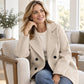 📢📢50%Rabatt!!!🎉✨Damen-Doppelreiher Overcoat mit Reverskragen