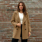 📢📢50%Rabatt!!!🎉✨Damen-Doppelreiher Overcoat mit Reverskragen
