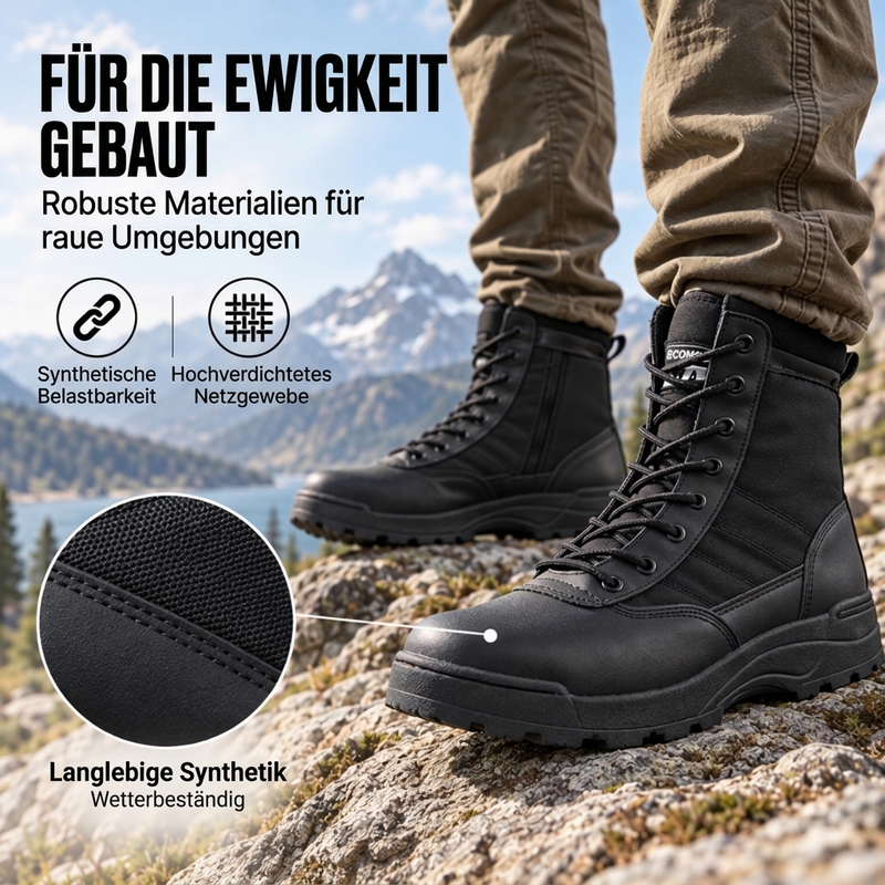 🌟Über 10.000 positive Bewertungen!🌟 Unisex Outdoor Hochgeschlossene taktische Kampfstiefel