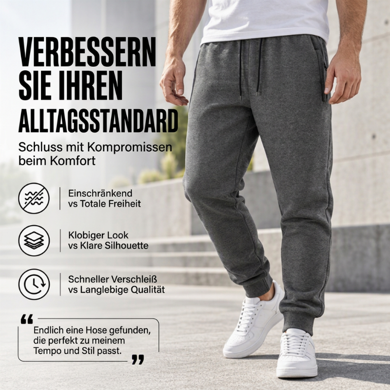 📢🎉50%Rabatt!!!🛍️✨Warme Jogginghosen für Herren mit Reißverschlusstaschen