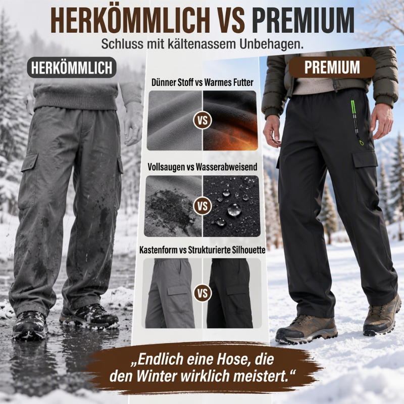 🎉Top Angebot! Jetzt kaufen!🎉 Herren Cargohose mit weichem Futter, wasserdicht