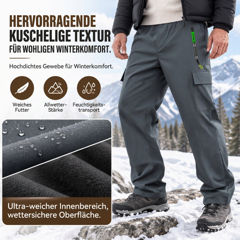 🎉Top Angebot! Jetzt kaufen!🎉 Herren Cargohose mit weichem Futter, wasserdicht