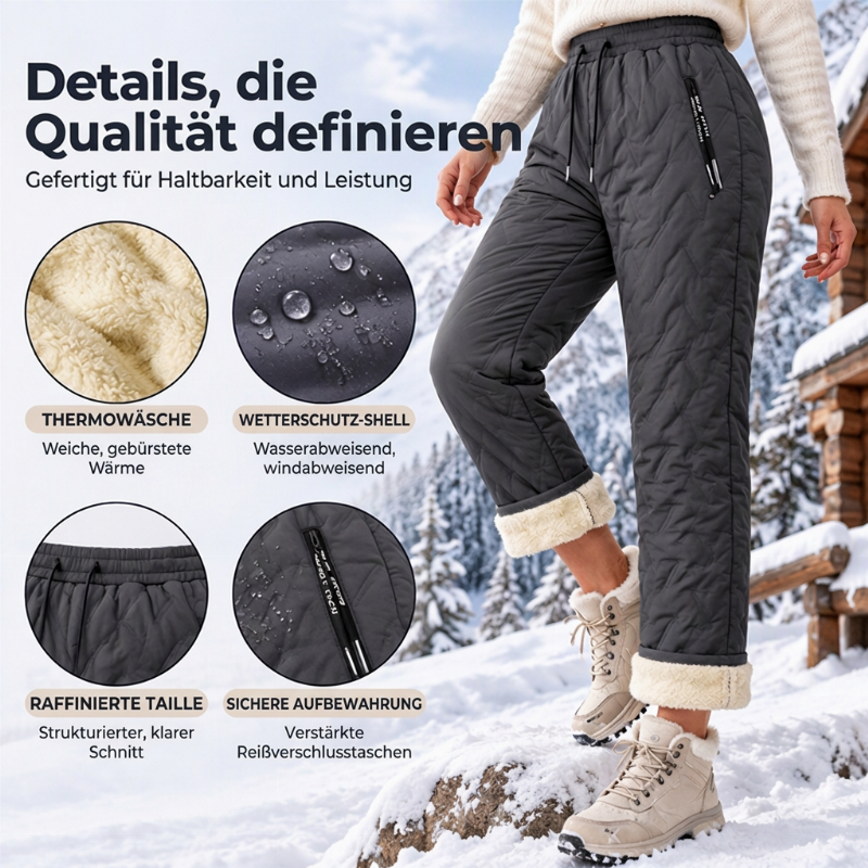 ⏰Letzte Chance! Jetzt zugreifen!⏰ Warme Winterhosen für Damen mit dickem Plüschfutter