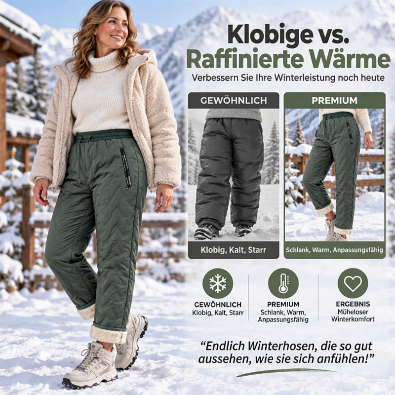 ⏰Letzte Chance! Jetzt zugreifen!⏰ Warme Winterhosen für Damen mit dickem Plüschfutter
