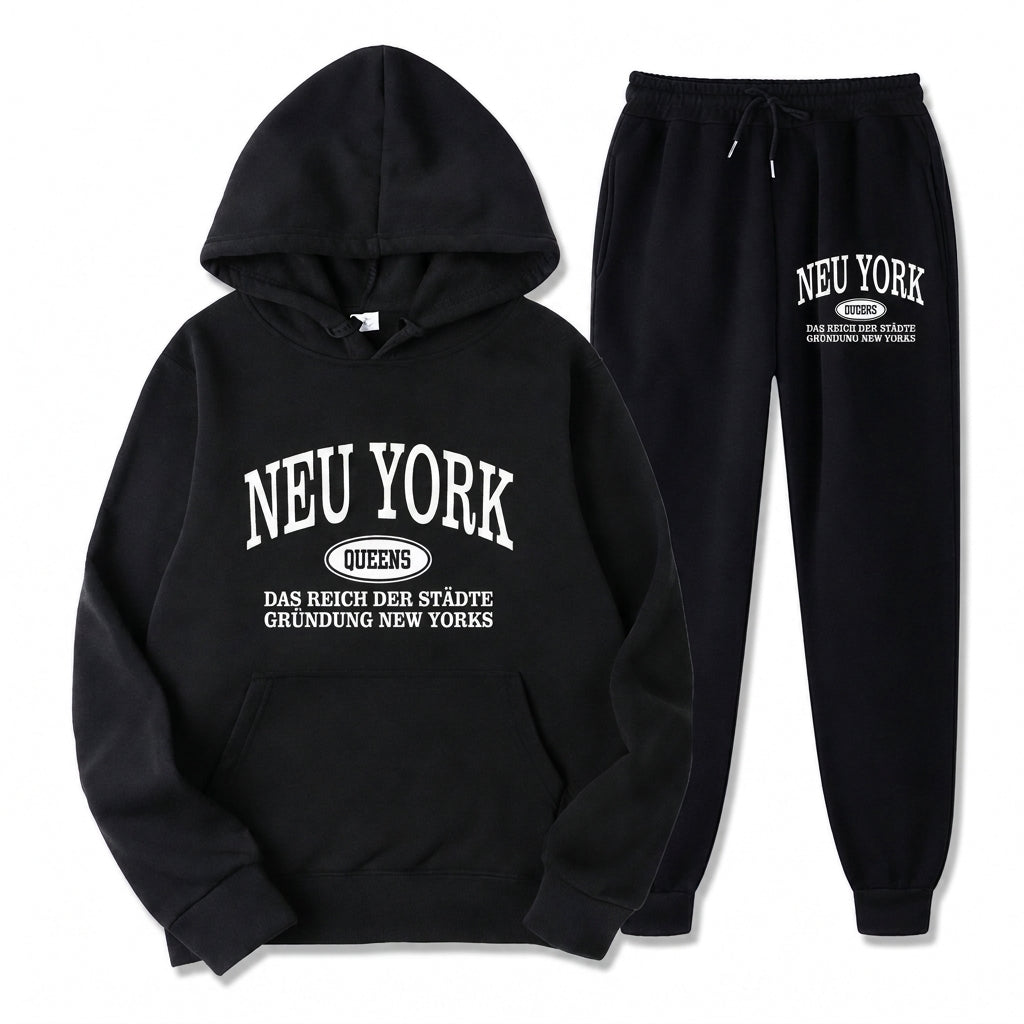 🌟Nr. 1 in der Kategorie!🌟 Herren-Graphic-Hoodie-und-Sweatpants-Set