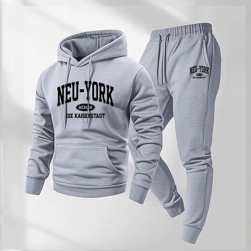 🌟Nr. 1 in der Kategorie!🌟 Herren-Graphic-Hoodie-und-Sweatpants-Set