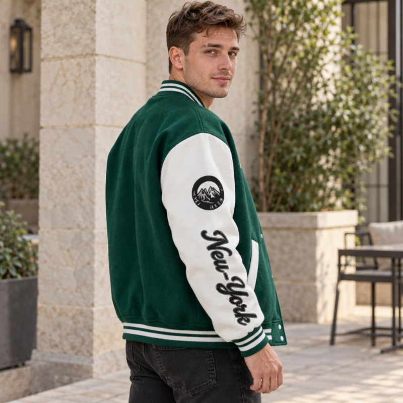 📢🎉50%Rabatt!!!🛍️✨ Freizeit-Baseballjacke für Herren mit Farbblock-Design