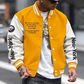 📢🎉50%Rabatt!!!🛍️✨ Freizeit-Baseballjacke für Herren mit Farbblock-Design