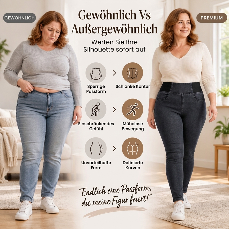 📢🎉50%Rabatt!!!🛍️✨Damen elastische Skinny Jeans mit hohem Bund