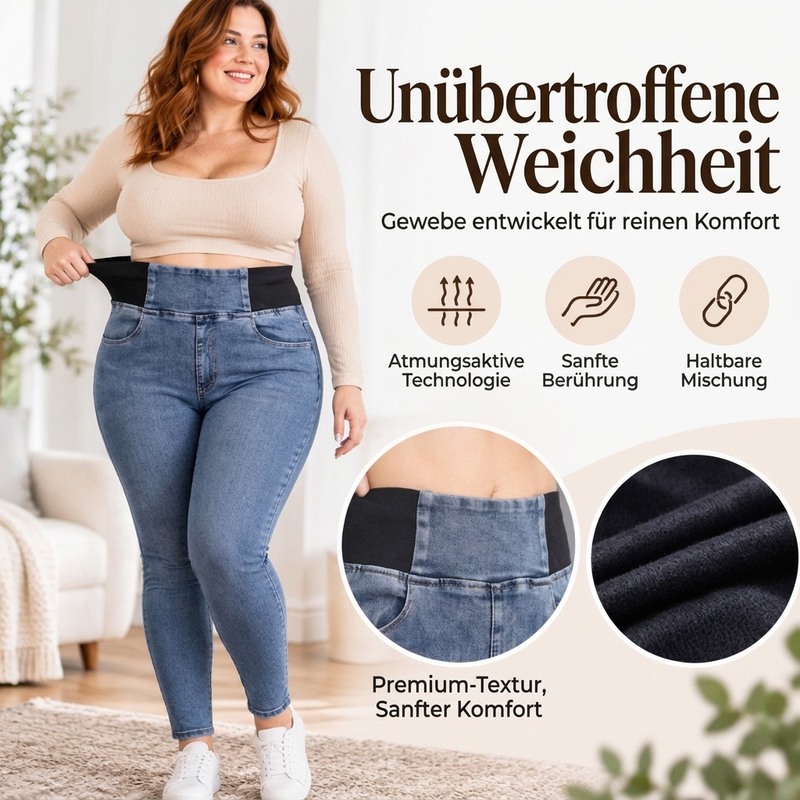 📢🎉50%Rabatt!!!🛍️✨Damen elastische Skinny Jeans mit hohem Bund