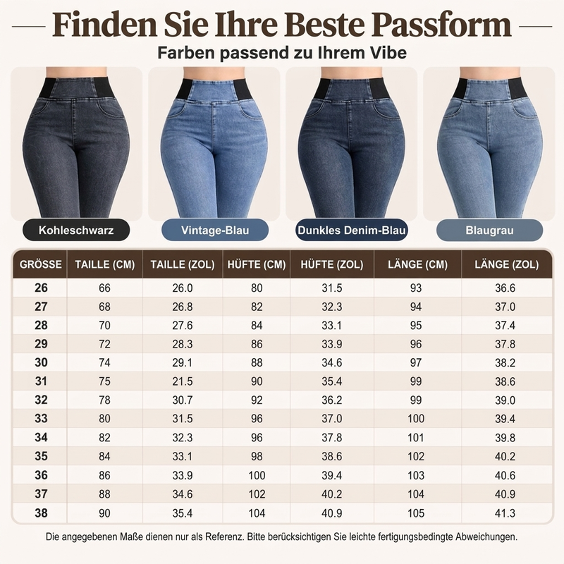 📢🎉50%Rabatt!!!🛍️✨Damen elastische Skinny Jeans mit hohem Bund