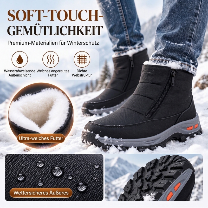 👍🥾Bequem & leicht, Alltag – Herren warme wasserdichte Schneestiefel