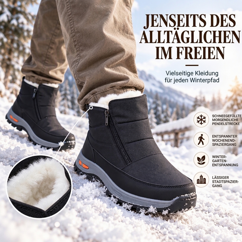 👍🥾Bequem & leicht, Alltag – Herren warme wasserdichte Schneestiefel