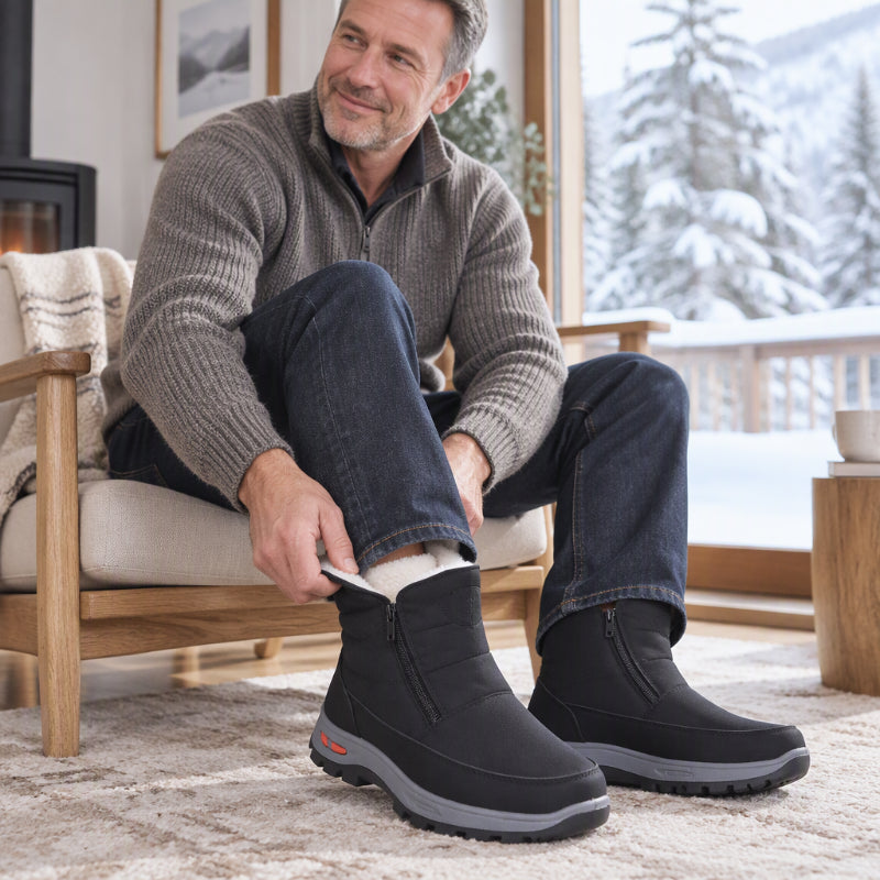👍🥾Bequem & leicht, Alltag – Herren warme wasserdichte Schneestiefel
